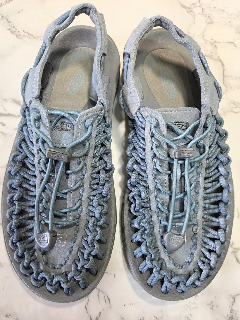 Keen Uneek Women's Blue/gray Knotted Cord Woven Sandals, Size 7 - Picture 5 of 11